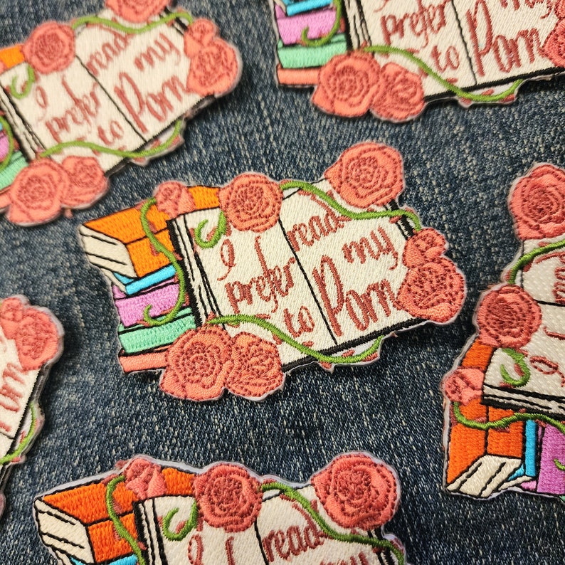 ACOTAR Inspired 2.5in-3in Embroidered Patches House of Wind Book Club, Bat Boys Fan Club, Hello Feyre Darling and Thorny P0rn Reader P0rn Reader