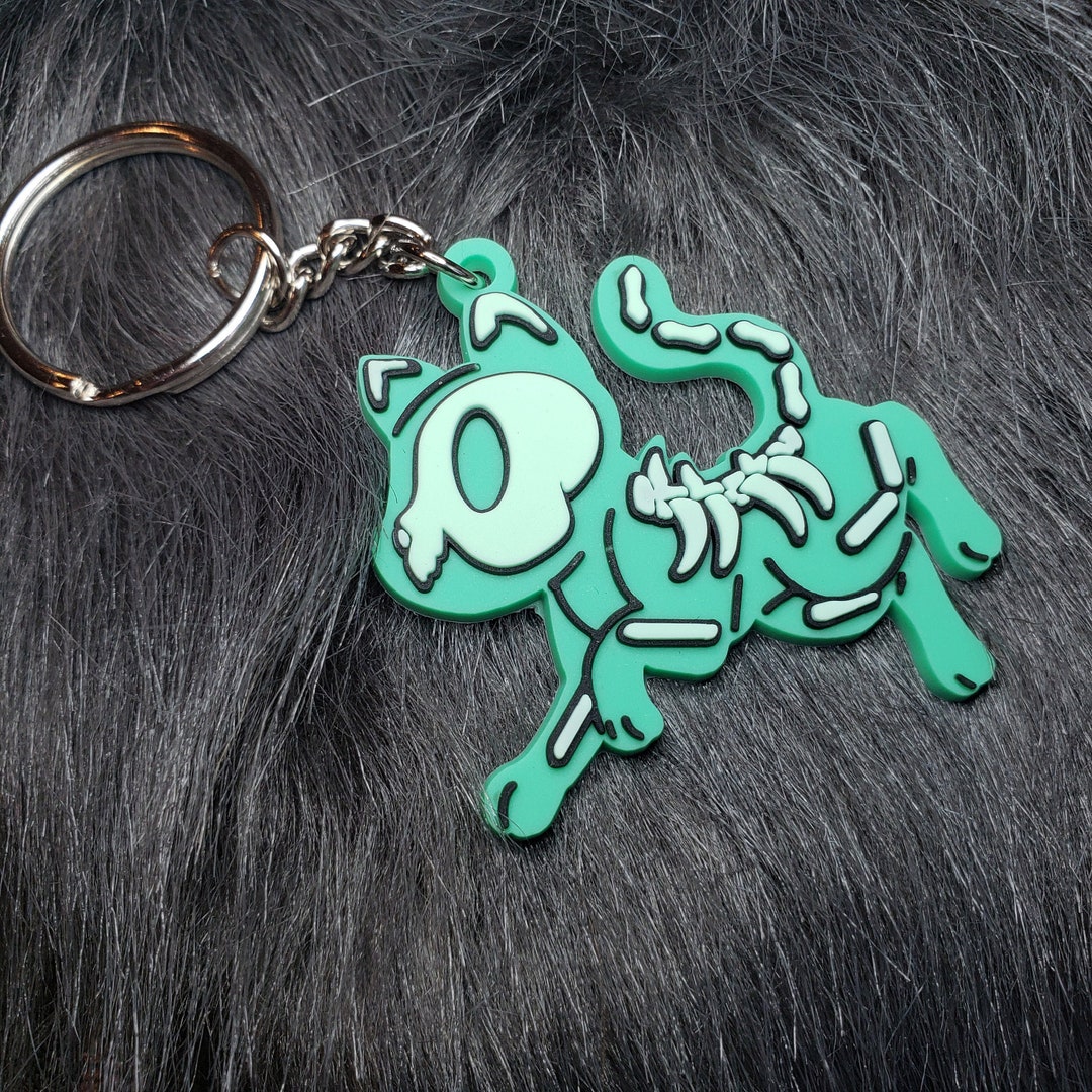 Jellycat Rubber pvc Keychain Feel the Bones READY TO SHIP Etsy