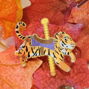 Conservation Carousel Series 1 - South China Tiger - Hard Enamel Pin - Charity Pin!