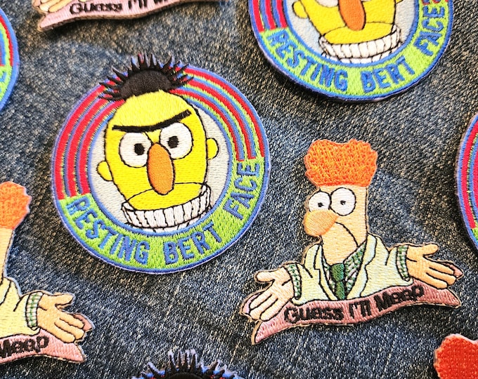 Beaker Meme / Resting Bert Face - 2.5in Embroidered Patches - Etsy