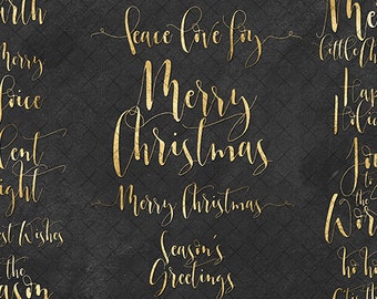 Christmas greetings gold foil clip art word art photo overlay - gold metallic foil pattern holidays new year clipart for scrapbooking, cards