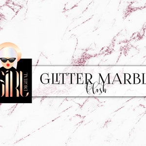 Blush Glitter Marble Digital Paper: Texture Backgrounds (Digital Download)