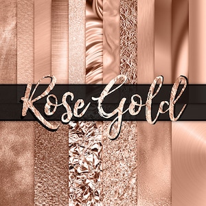 Rose Gold Digital Paper - roségoldener Hintergrund, roségoldenes Papier, roségoldenes Glitzerpapier, Glitzerhintergrund, itgirldigital