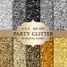 Silver & Gold glitter digital paper - Glitter gold silver Scrapbook Digital Paper black glitter backgrounds sparkle invitations stickers