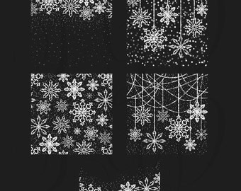 Christmas Clipart, Bokeh Snowflakes Overlays  - bokeh lights christmas glitter snowflakes holiday season digital christmas clipart