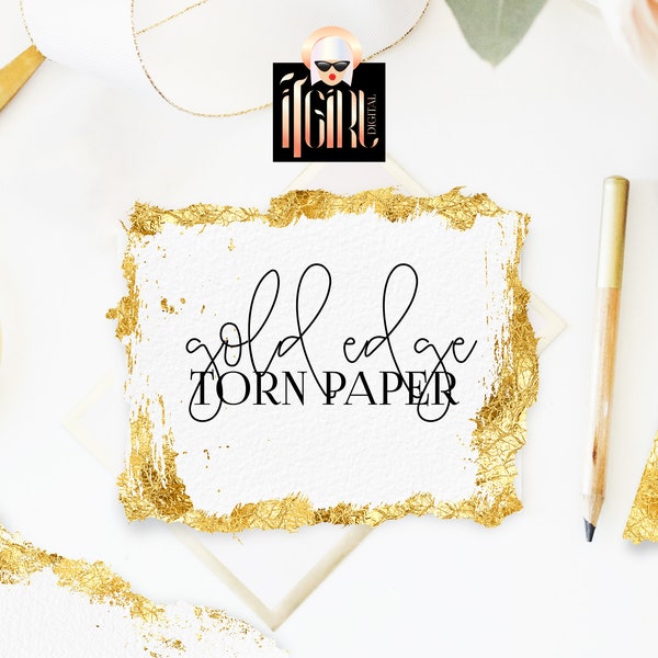 Open Ripped Present Paper Invitation Wedding Invitation Ripped Edges - Etsy