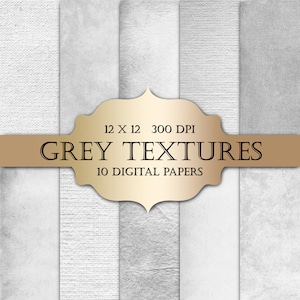 Papel digital gris - papeles digitales texturizados shabby chic papel gris grunge fondos sólidos para scrapbooking tarjetas de invitaciones de boda