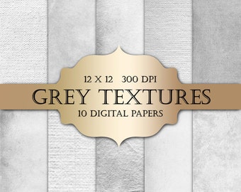 Grey Digital Paper - textured digital papers shabby chic paper grey grunge solid backgrounds for scrapbooking wedding invitations cards