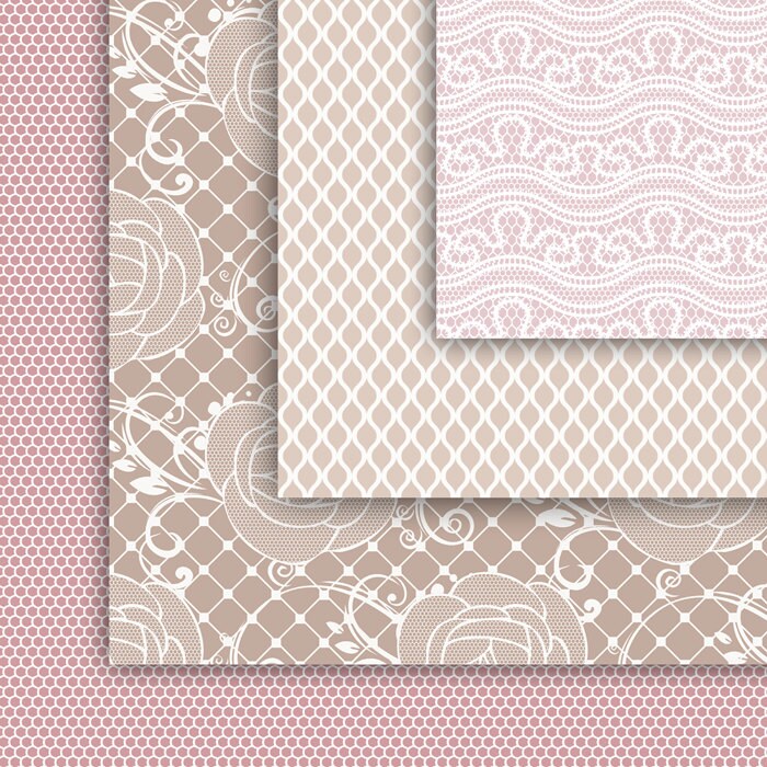 Pink LACE Digital Paper Pack Floral Lace Mesh Pattern | Etsy