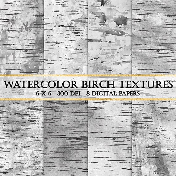 Birch Tree Digital Paper First Quarter Challenge – Winter Birch