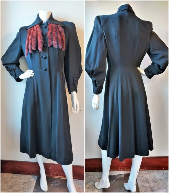 Fabulous, Rare, Vintage 1930s Fitted Black Prince… - image 1