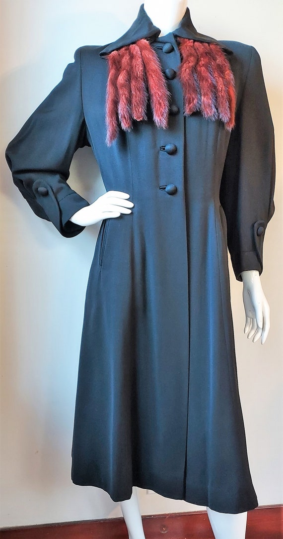 Fabulous, Rare, Vintage 1930s Fitted Black Prince… - image 2