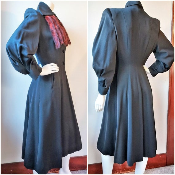 Fabulous, Rare, Vintage 1930s Fitted Black Prince… - image 4