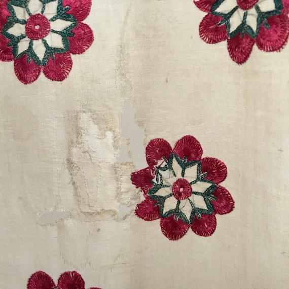 Antique Asian Shawl Sindi Abochhini Shawl Embroid… - image 9