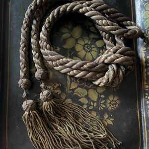 Antique Gold Curtain Tie Back Decorative Interior Decor Gold Rope Tie ...
