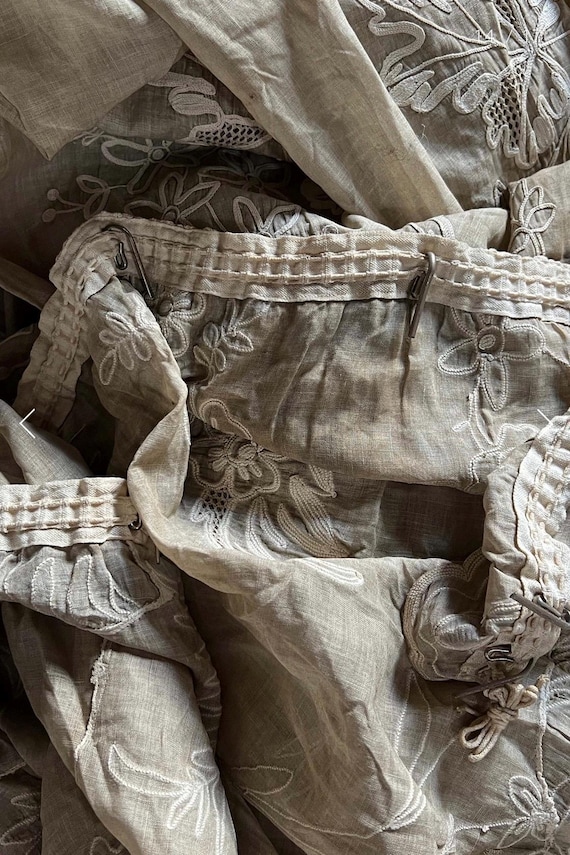 アンティーク コーネリー 刺繍 レース カーテン パネル シャトー