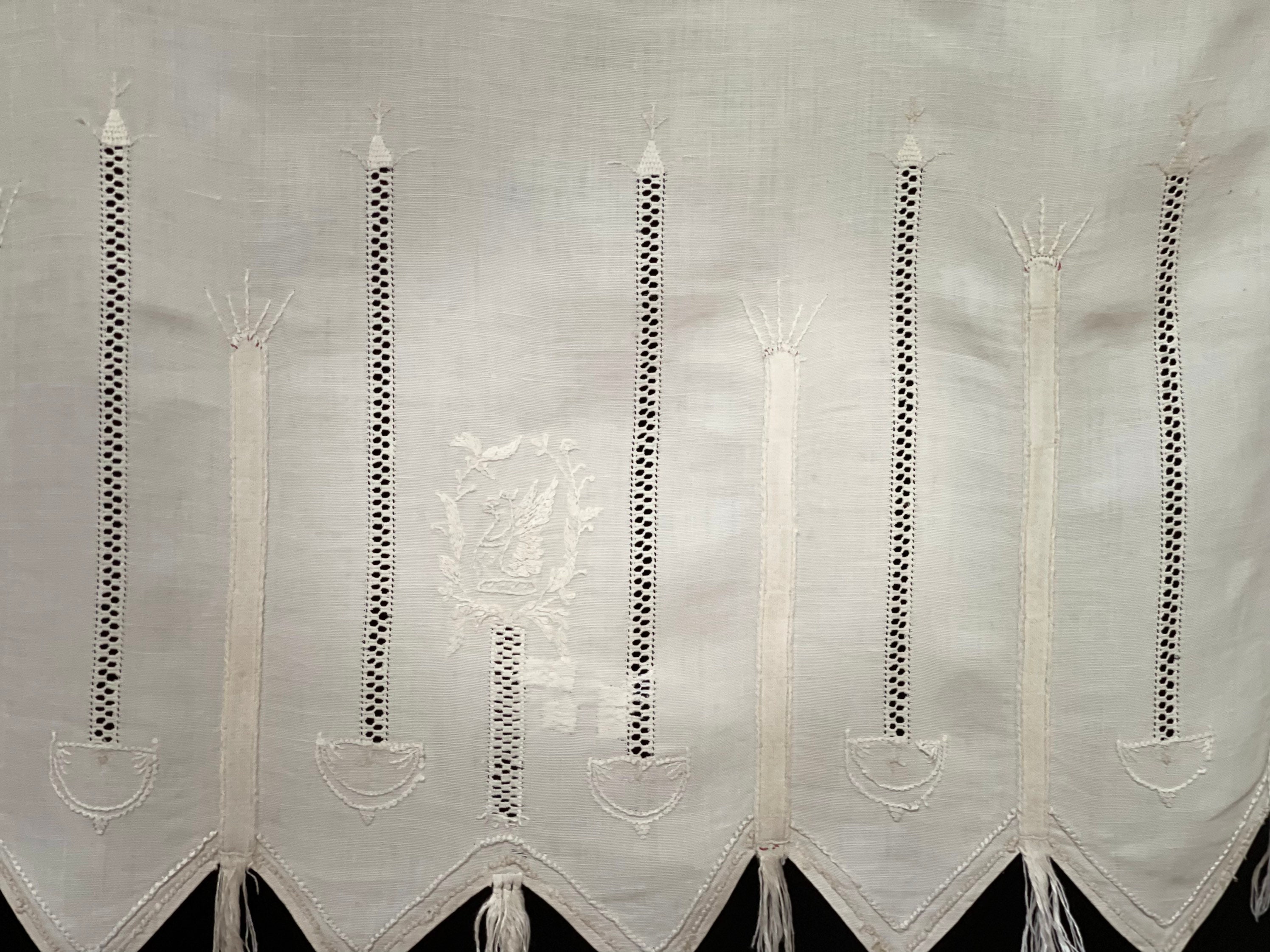 4 yards années 50 velours français cantonnière dorée pelmet