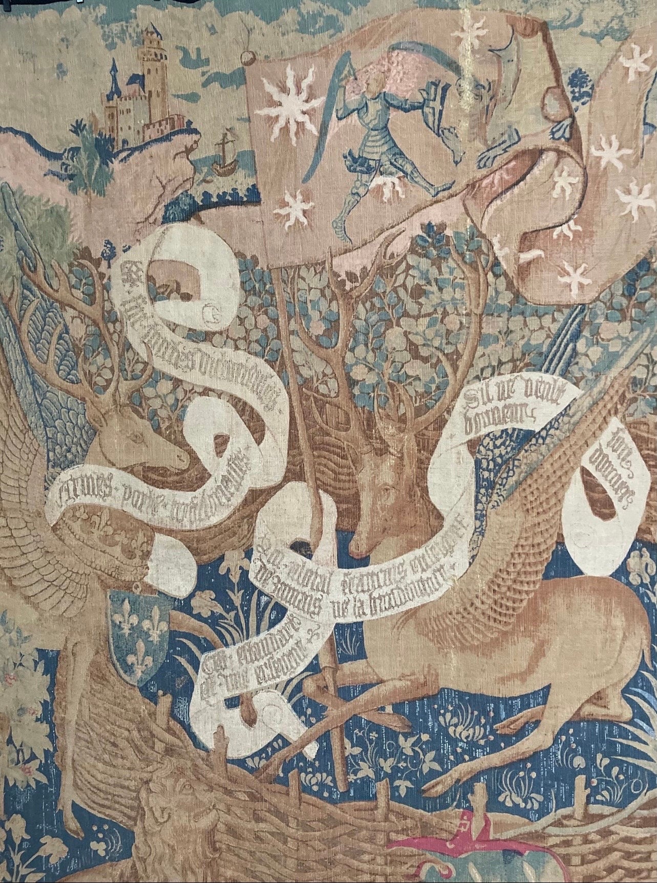 Tapestry Hanging With Unicorn Antique Textile Interior Decor - Etsy