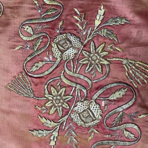 アンティークシルク刺繍 中国刺繍パネル 蝶の模様入りシルク掛け 中国