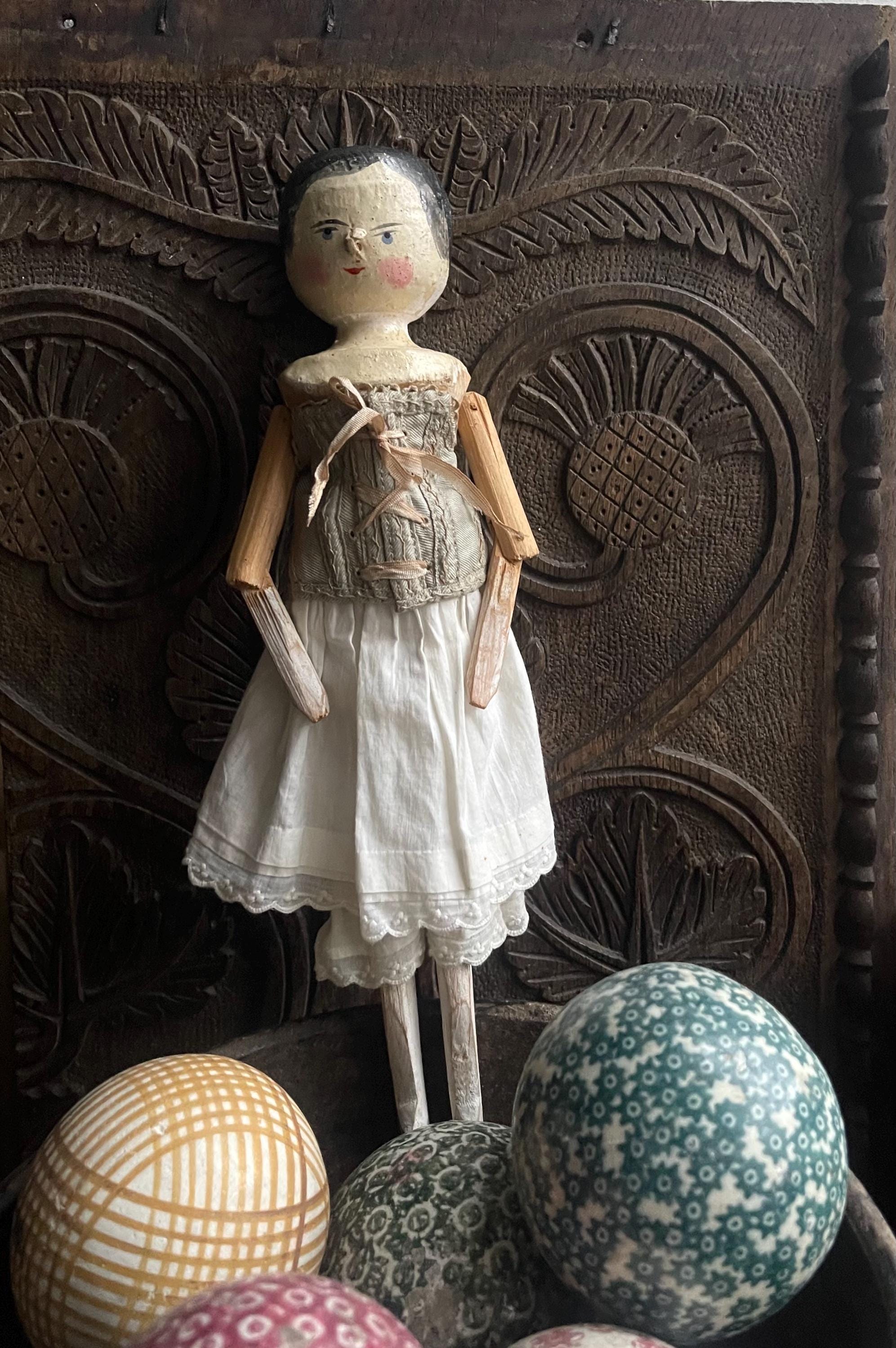 Antique peg doll - Etsy 日本 Antique peg doll - Etsy 日本