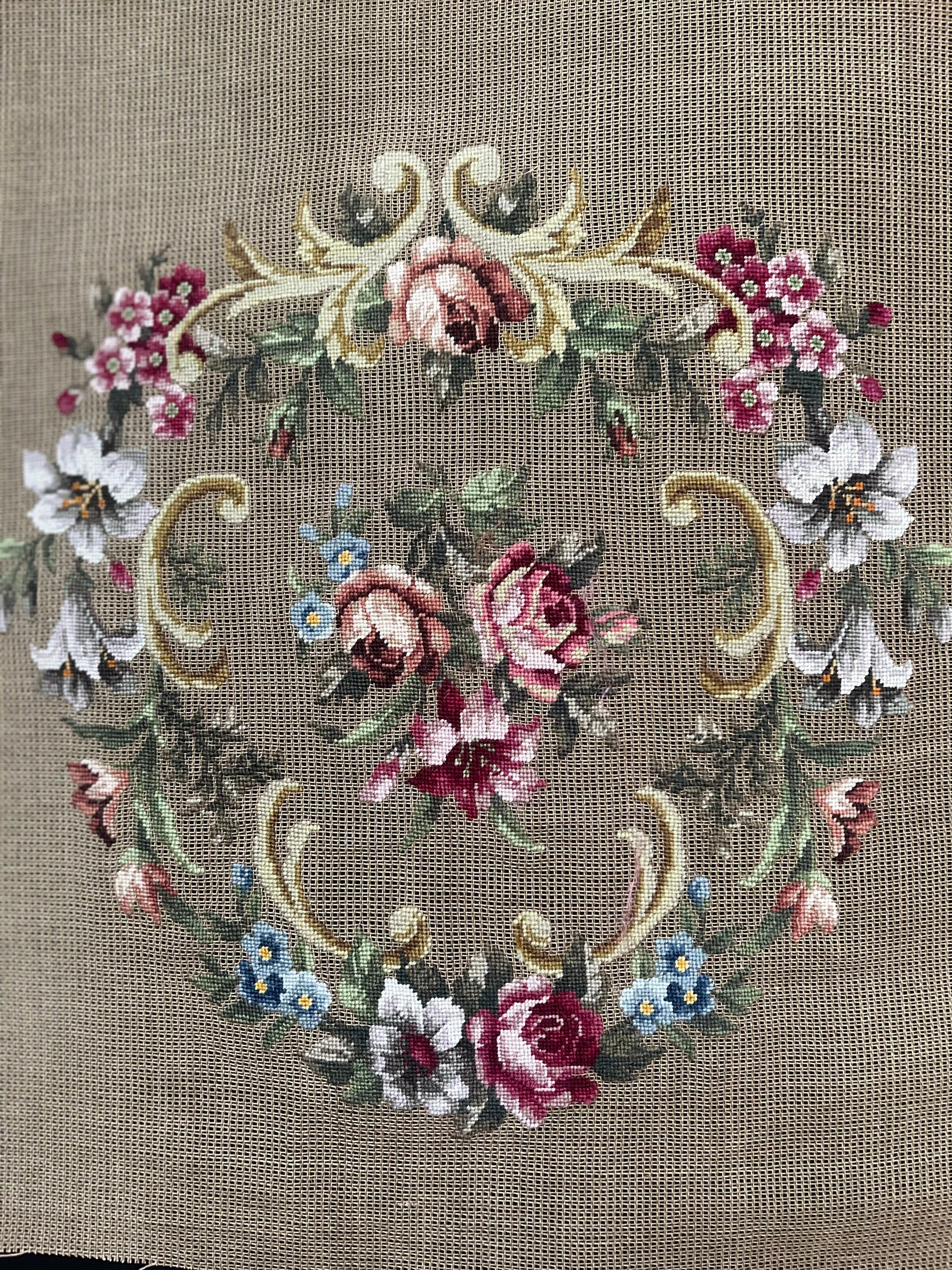 Embroidered antique chairs - Etsy 日本