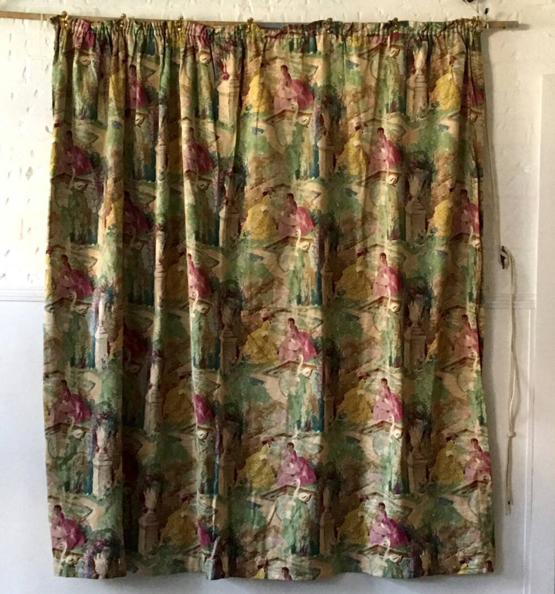 Vintage Curtains Sanderson Curtains Country Style | Etsy