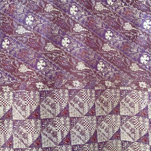 Vintage Indonesian Banyumas Batik Tulis Fabric, Java Sarong