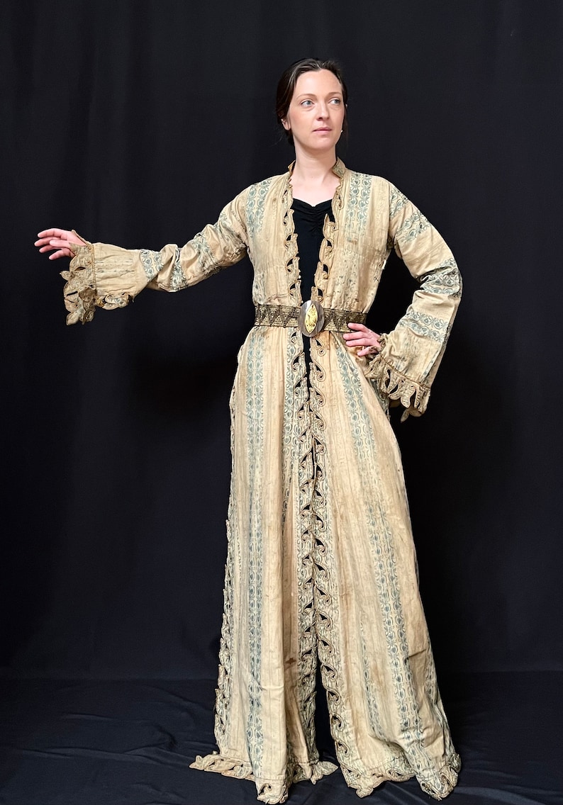Antique Ottoman Silk Brocade Robe: Turkish Historical Costume - Etsy