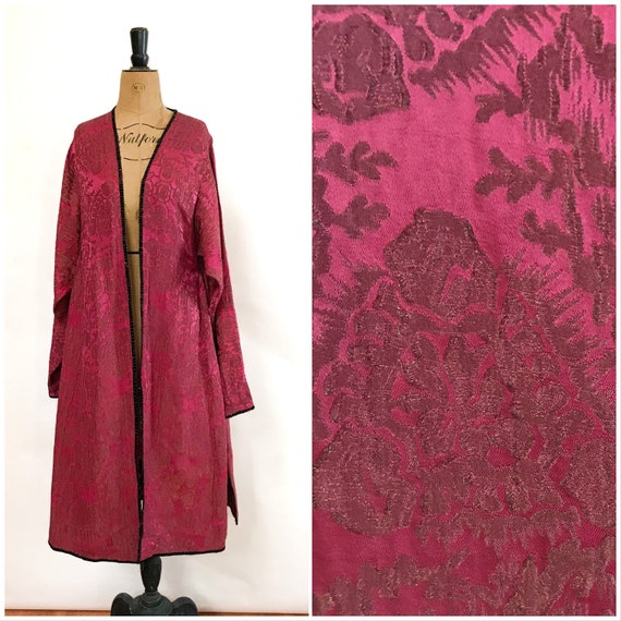 Antique 1920s Silk Lame Flapper Opera Coat