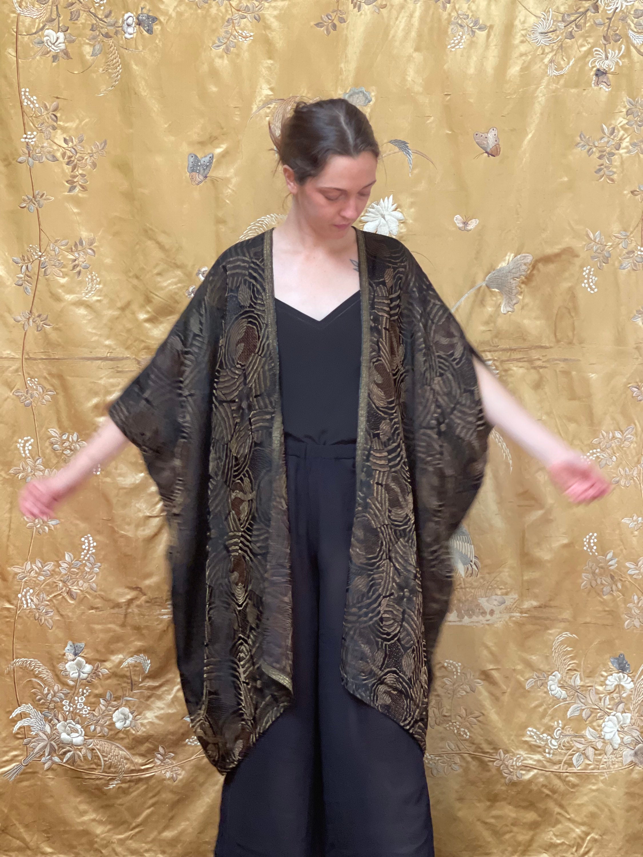 French Lamé Opera Coat - 1920's Flapper Jacket - Historical