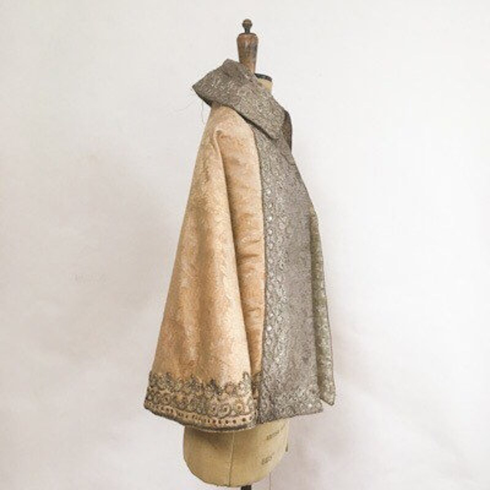 Antique Cape Embroidered Cape Antique Collectible Textile Etsy