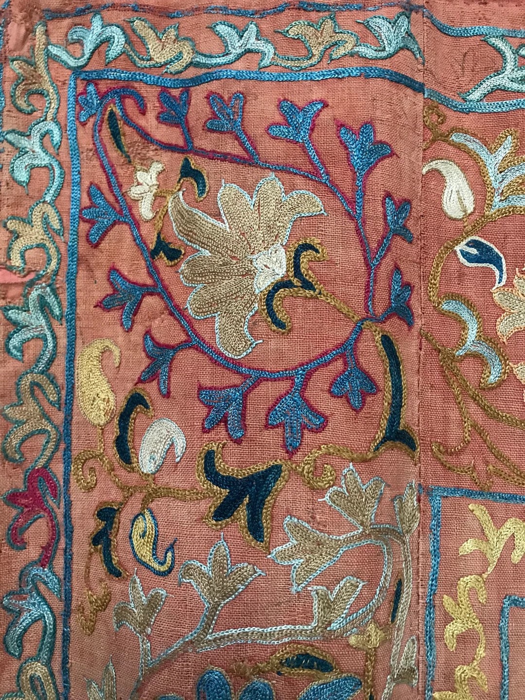 Antique Suzani Wall Hanging Embroidered Wall Decor Historical Etsy