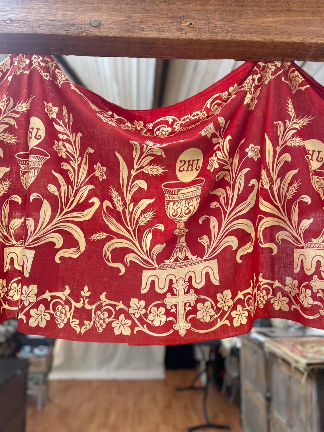 Antique Arts and Crafts Eclesiastical Hanging Interior Design Vintage ...
