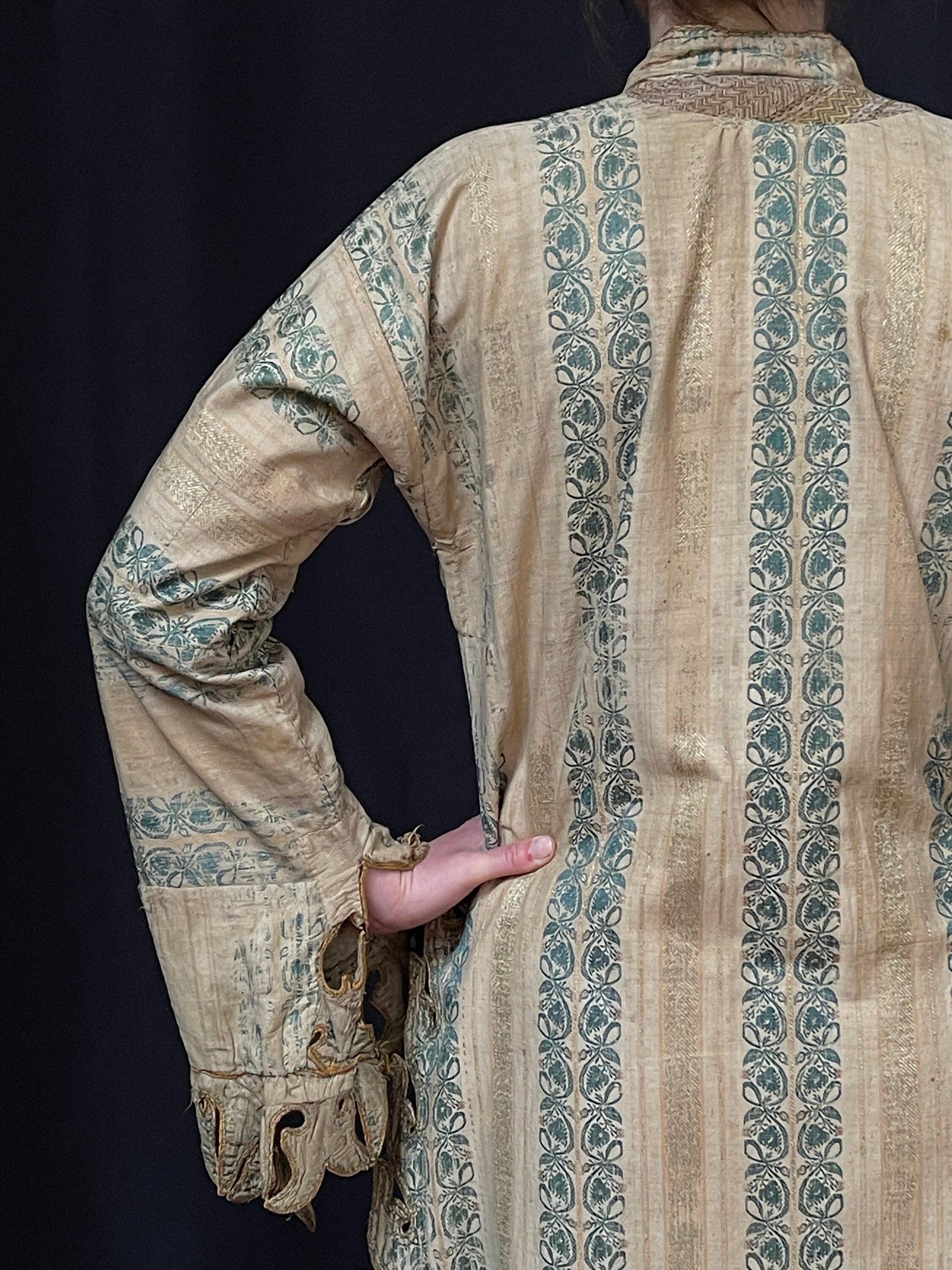 Ottomon Robe Antique Ottoman Silk Brocade Robe: Turkish Historical Costume - Etsy