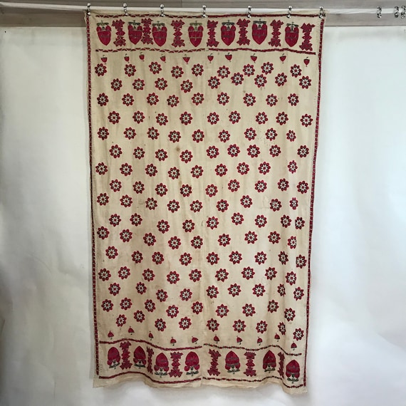 Antique Asian Shawl Sindi Abochhini Shawl Embroid… - image 2