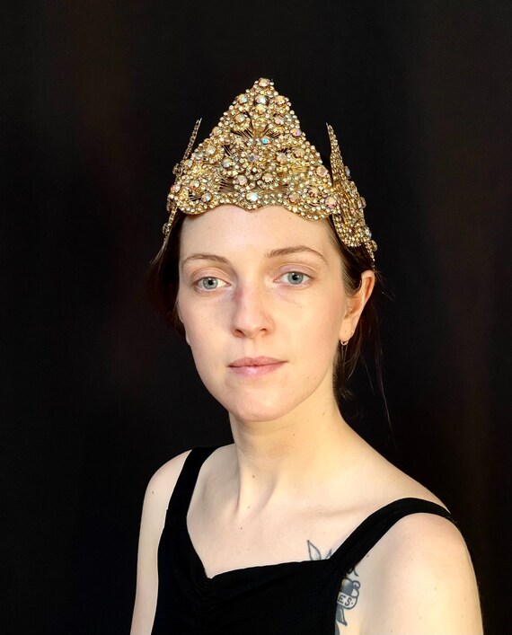 Copricapo Indonesiano Vintage Corona Nuziale Tiara Nuziale | Etsy Italia