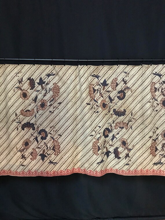 Indonesian Batik Cloth Skirt Sarong or Wall Hanging 19th Century