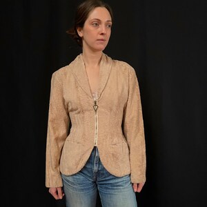 Val Piriou Jacket Pink Faux Fur Jacket 1980s Vintage Faux Fur Coat