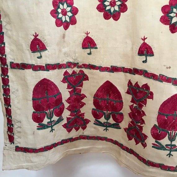 Antique Asian Shawl Sindi Abochhini Shawl Embroid… - image 1