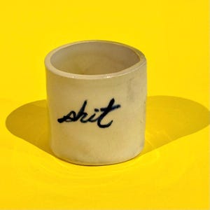 クソッ、クソッ、ちくしょう。手作りの汚い言葉のマグカップ