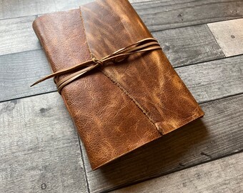 A5 Leather Notebook | Leather Journal | Leather Sketchbook | Stationary Gift | Leather Scrapbook