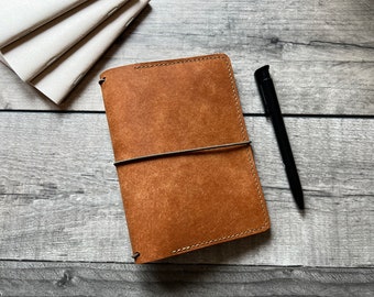 The Duo | Leather Travelers Notebook Cover | Notebook Cover | Leather Cover | Custom Cover