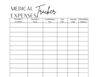Medical Expense Tracker