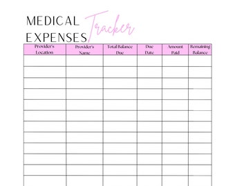 Medical Expense Tracker