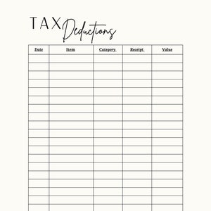 Tax Deductions