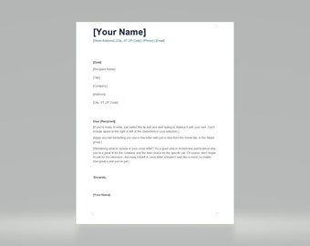 Simple Modern Cover Letter Edit