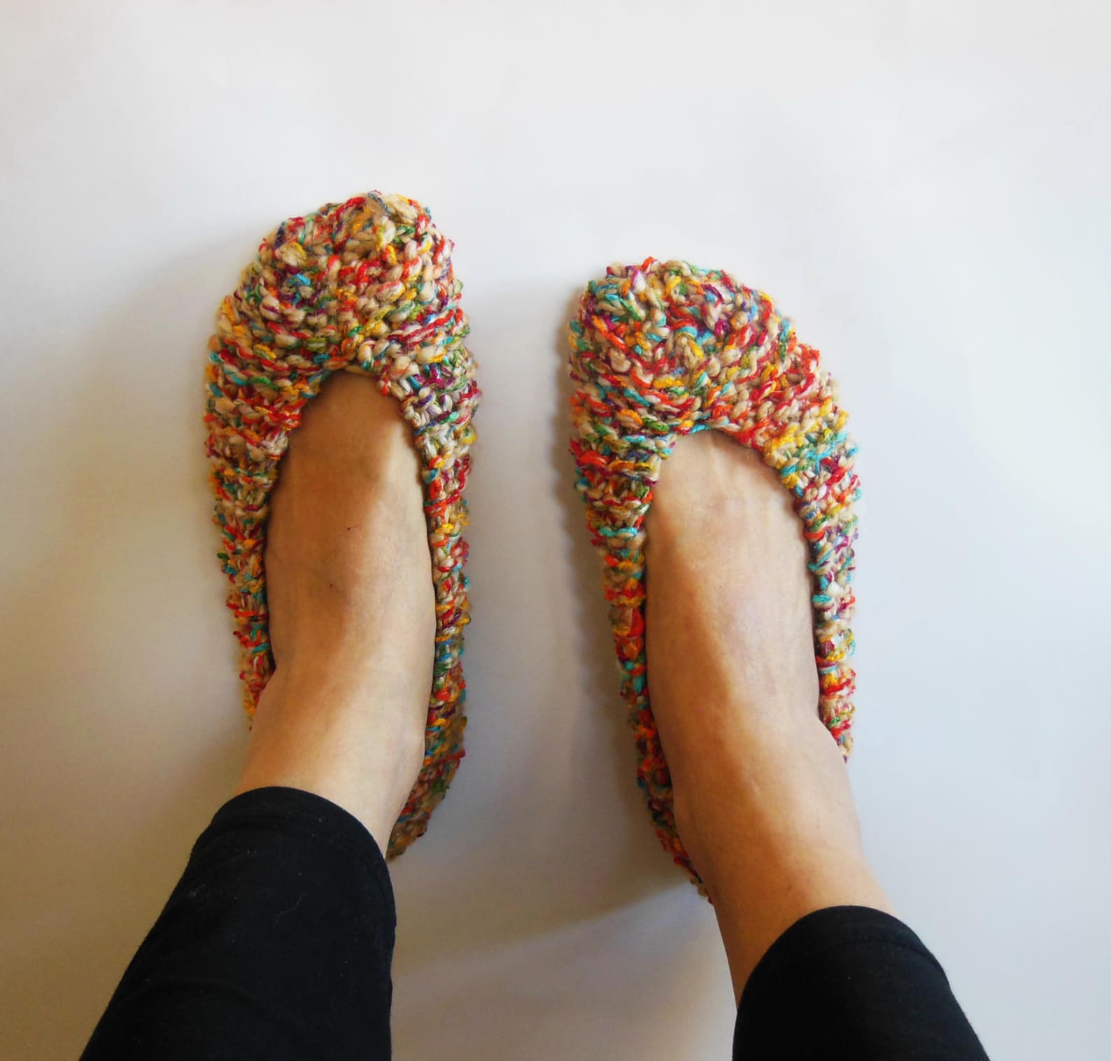 melange crochet women's slippers, non slip, chunky slippers, hand made home shoes, footwear, gift wrapped, ballet flats, by melange crochet women's slippers, non slip, chunky slippers, hand made home shoes, footwear, gift wrapped, ballet flats, by