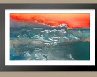 Limited edition "Seascape" print. Limited to 100 prints each signed and numbered by the artist.