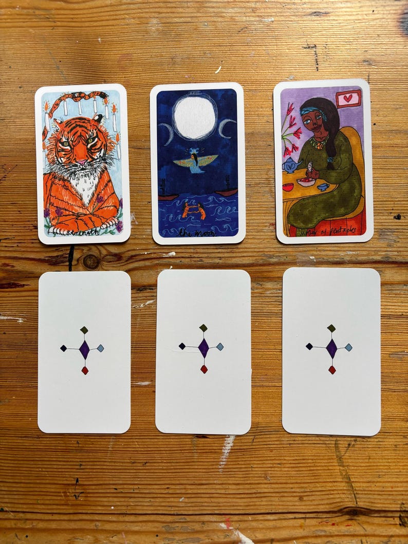 Baraja de Tarot del Diamante Púrpura imagen 7