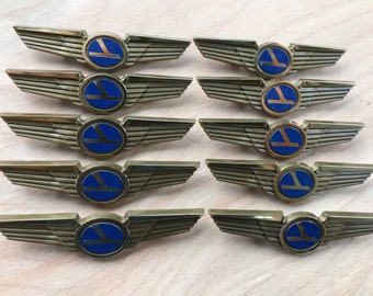 Plastic TransMeridian Airlines 3" L Junior Pilot Wings Sealed Pack TMA Plastic TransMeridian Airlines 3" L Junior Pilot Wings Sealed Pack TMA